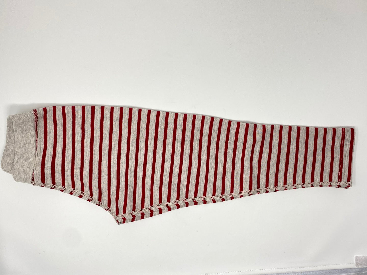 Leela Cotton Baby / Kinder Wende Leggins Sweat Hose - rot - reine 100 % Bio Baumwolle