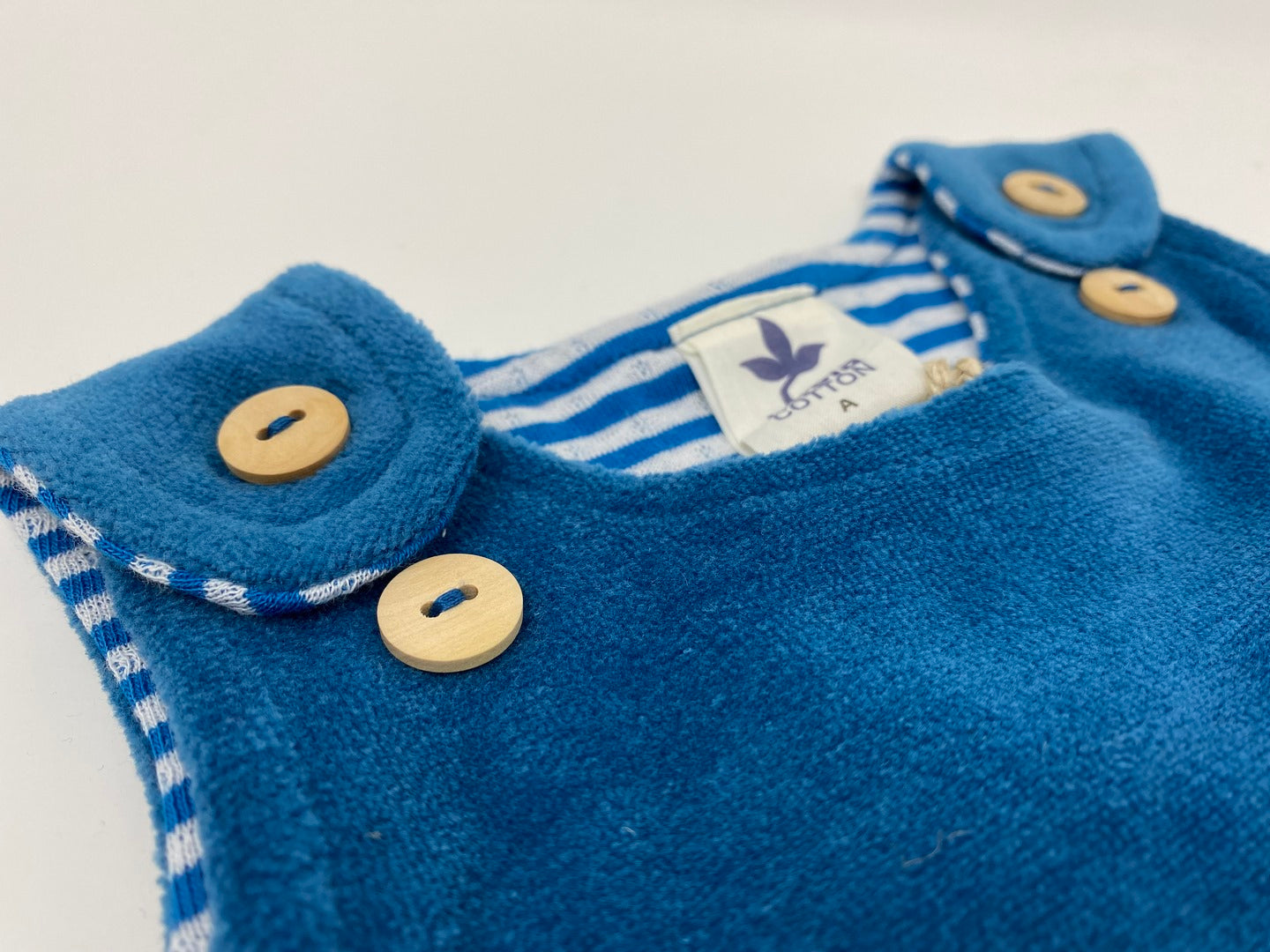 Leela Cotton Nicky Schlafsack Ärmellos - Saphirblau - reine 100% BIO Baumwolle