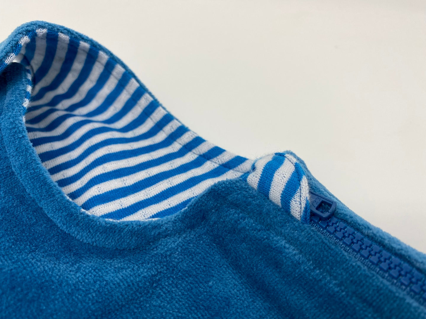 Leela Cotton Nicky Schlafsack Ärmellos - Saphirblau - reine 100% BIO Baumwolle