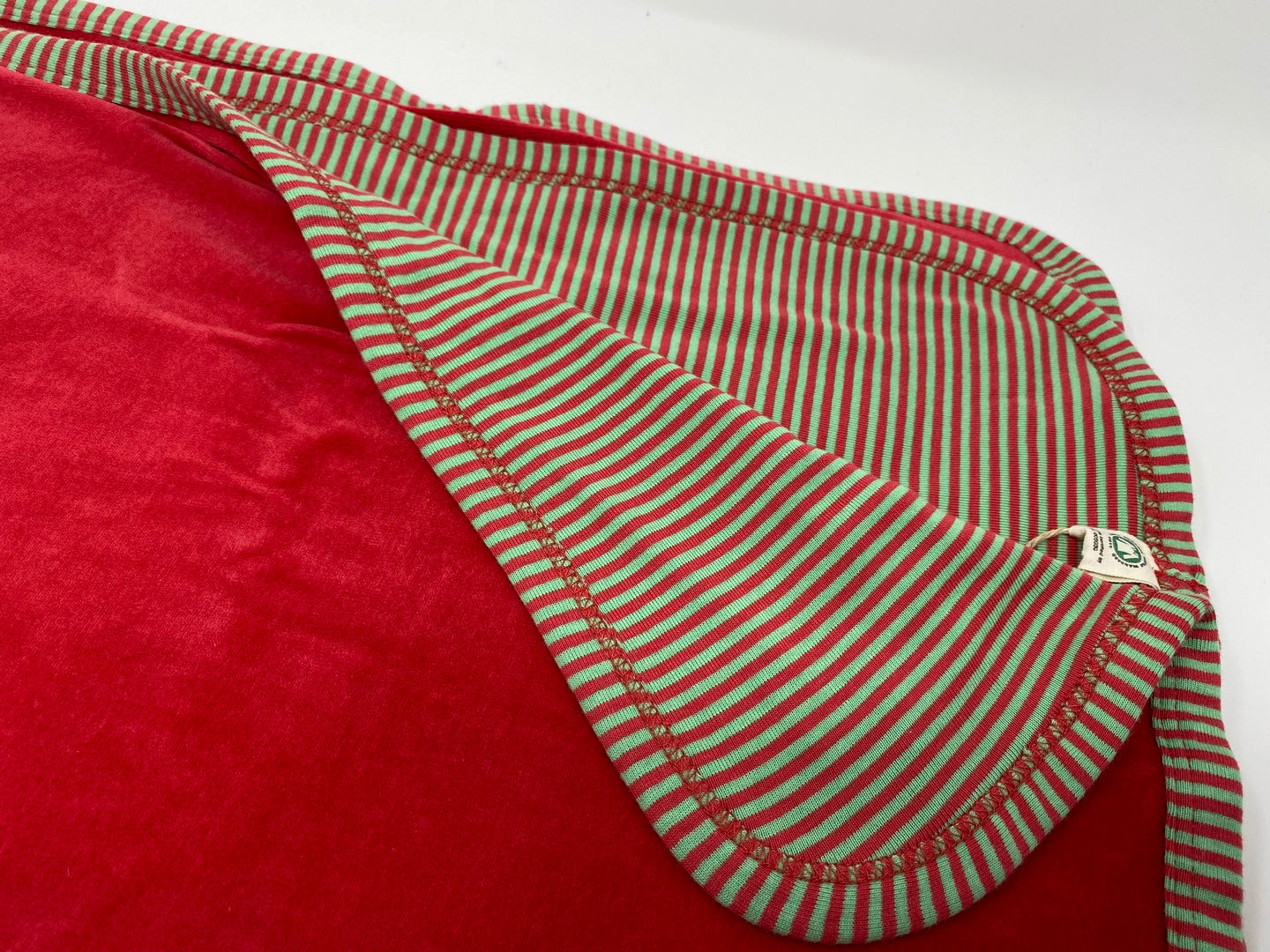 Leela Cotton Babydecke Baby Decke Nicky aus 100 % BIO Baumwolle - Rot -