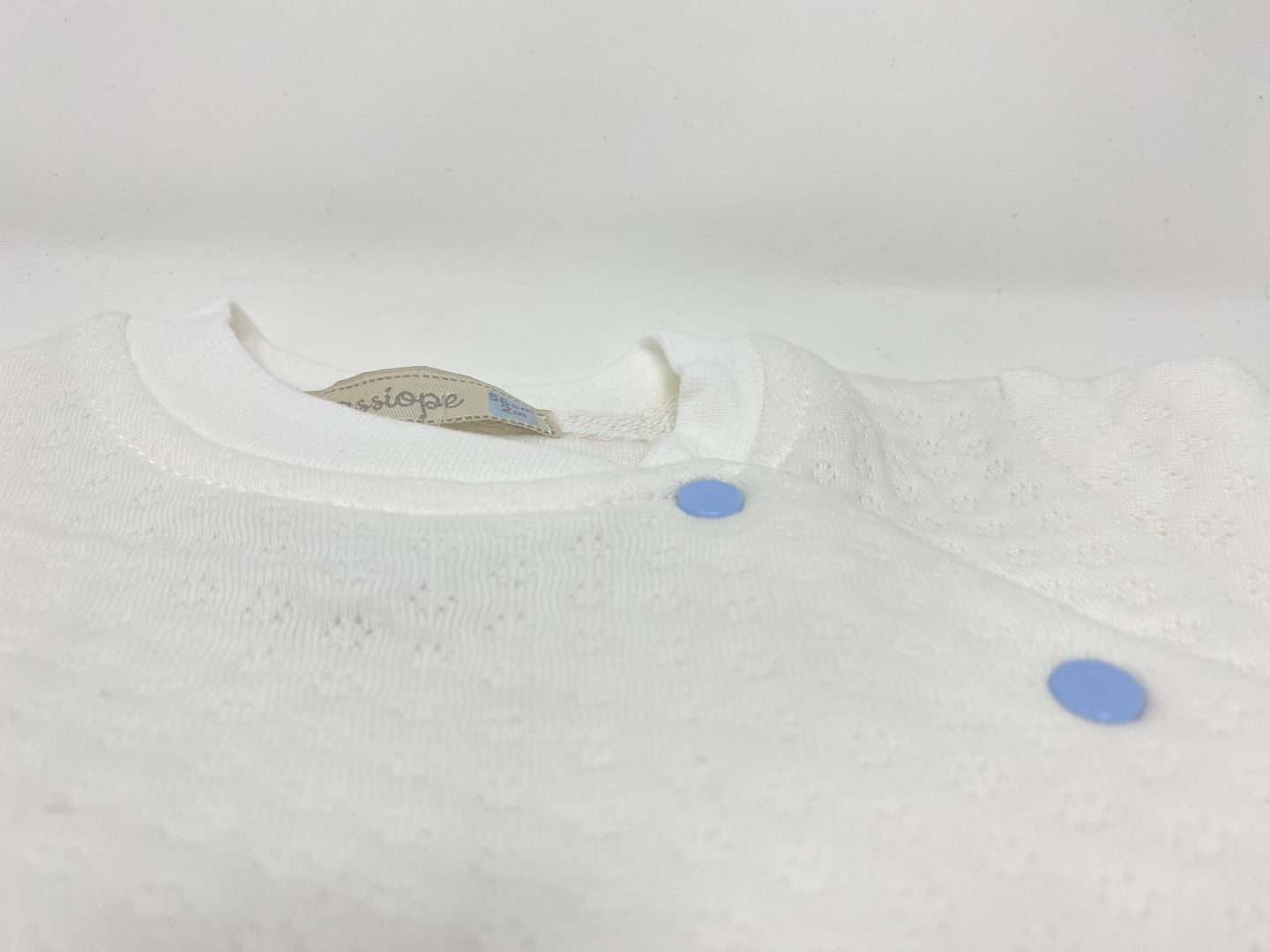 Baby Strampler Einteiler Overall Langarm mit Sternchen Applikation - Hellblau -