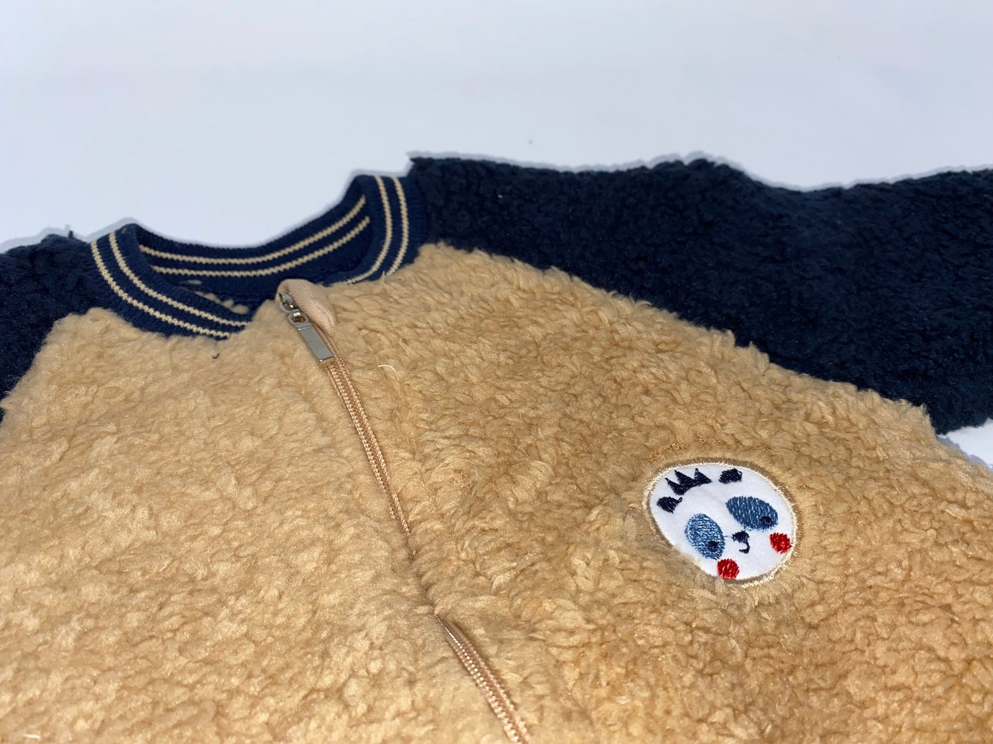 Baby Teddy Fleece / Plüsch Overall Panda für Jungen aus Baumwolle