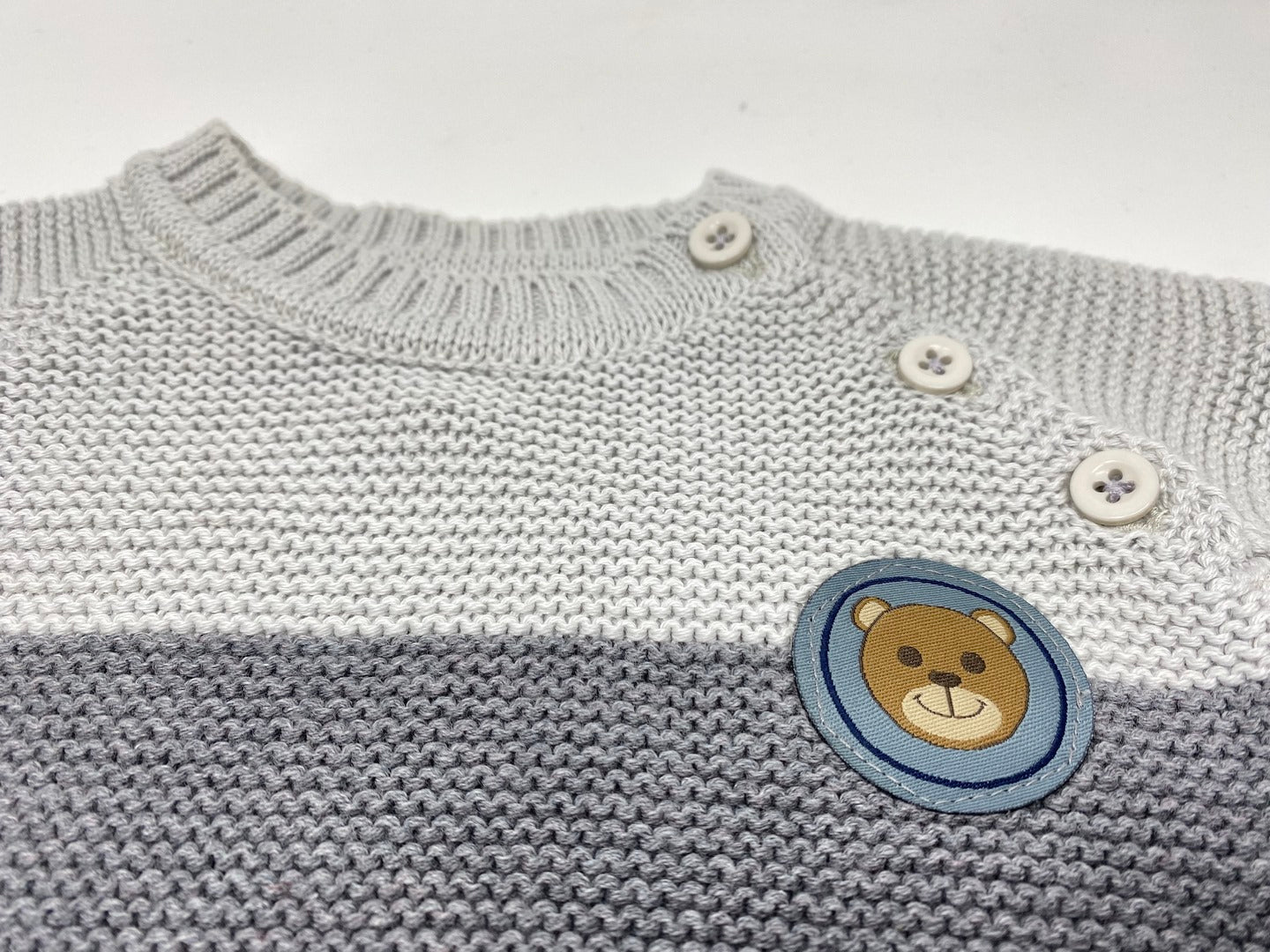 Baby Strickpullover Pullover Jungen grau
