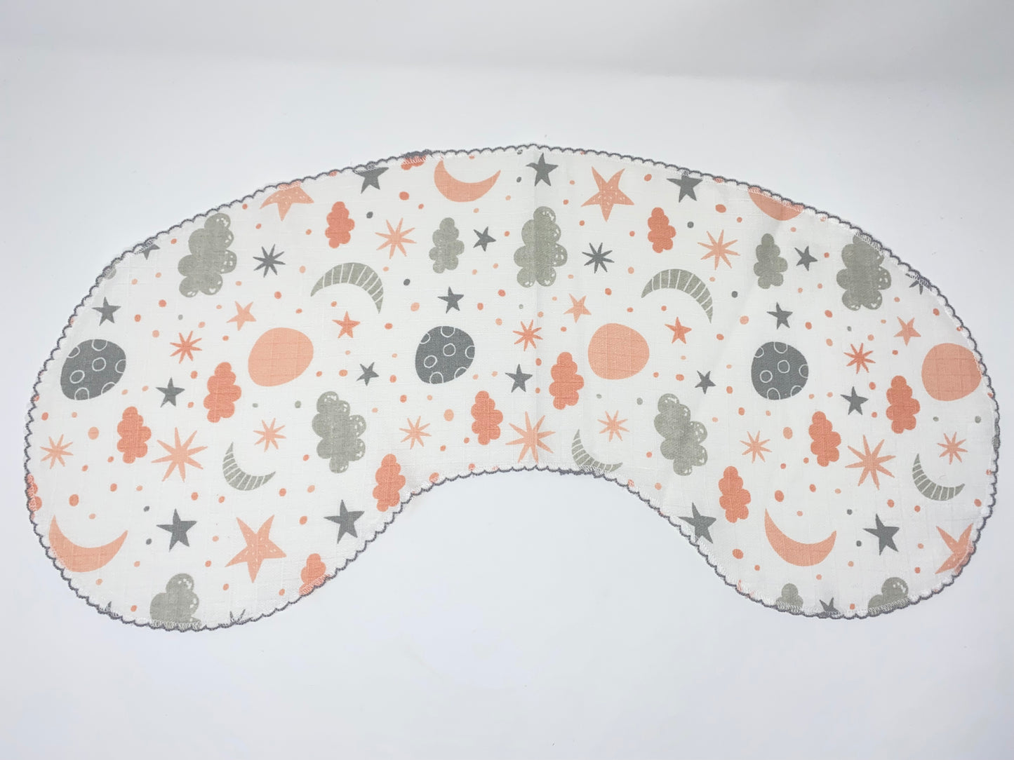 2 x Musselintuch Musselin Spucktuch Sabbertuch Schulter-Spucktuch Mond Sterne Rregenbogen 100% Baumwolle