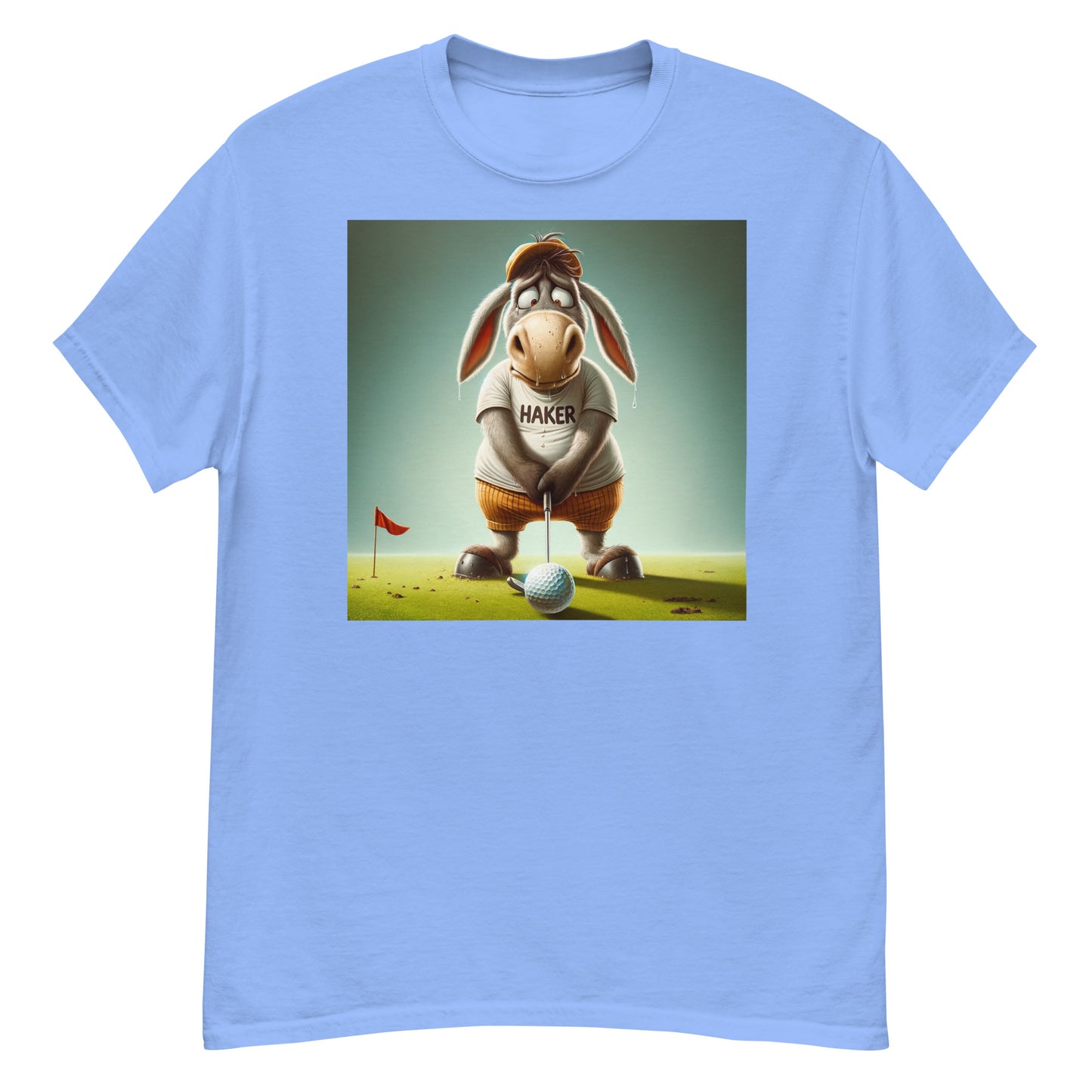 Klassisches Herren-T-Shirt - Golfer Esel