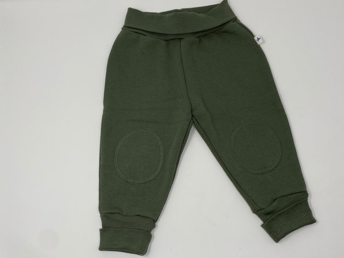 Leela Cotton Baby / Kinder Sweat Hose Pumphose Khaki reine 100 % Bio Baumwolle