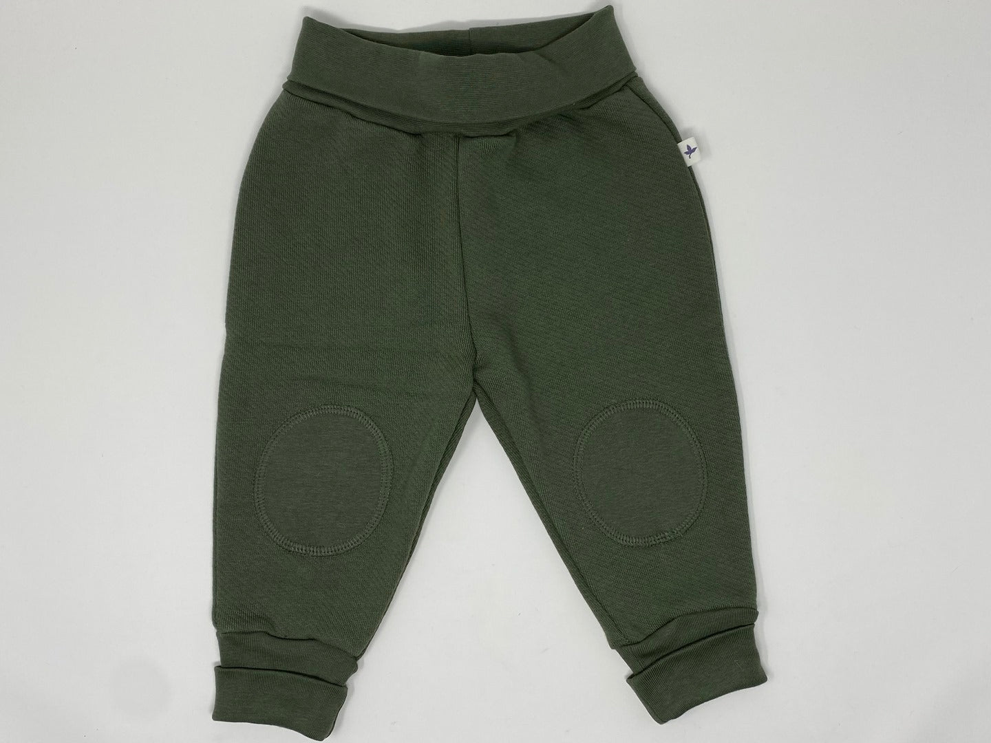 Leela Cotton Baby / Kinder Sweat Hose Pumphose Khaki reine 100 % Bio Baumwolle