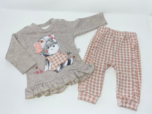 Baby Set Mädchen Zweiteiler Teddy