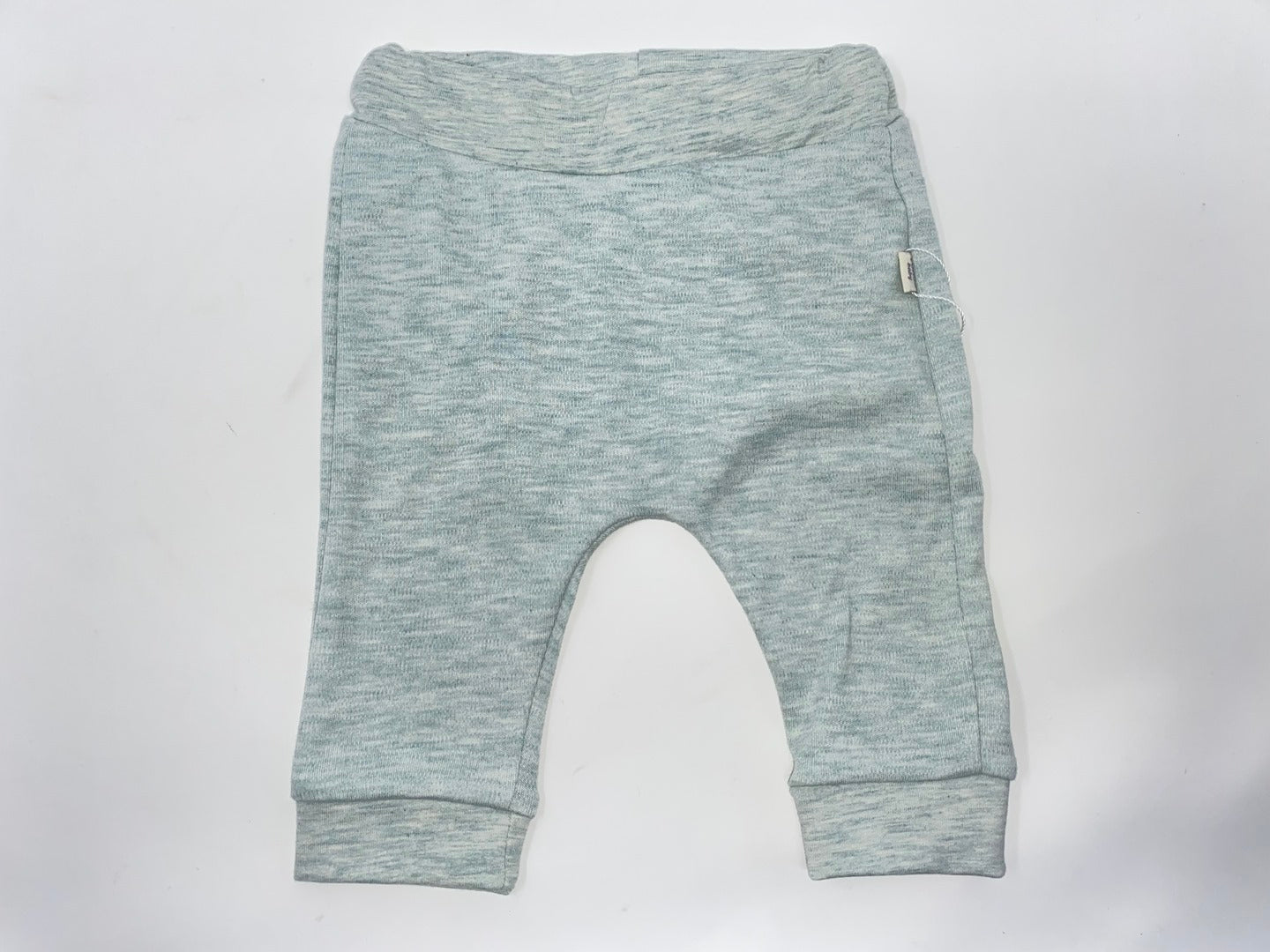 Baby Sweat Hose Wohlfühlhose Jungen 2 er Pack Mint / Grün meliert