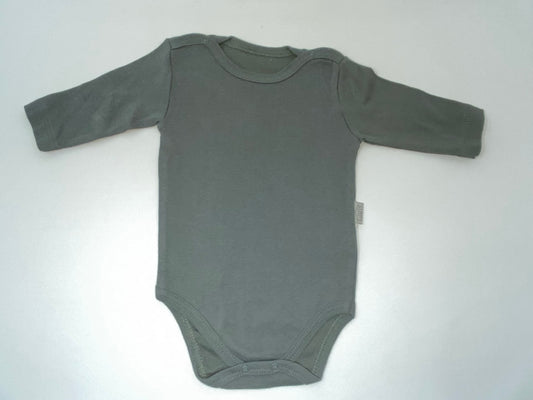 Baby Langarm Body Khaki Jungen aus Baumwolle