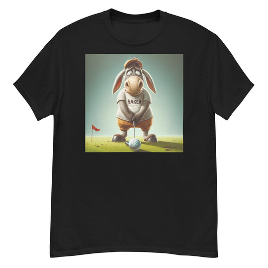 Klassisches Herren-T-Shirt - Golfer Esel